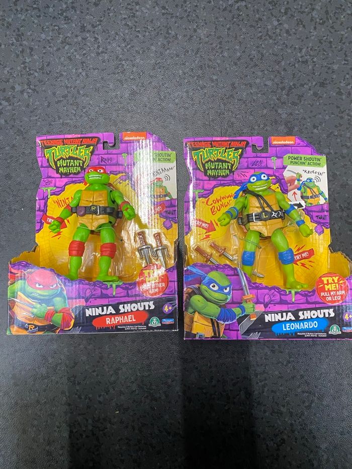 2 figurines tortues ninja - photo numéro 2