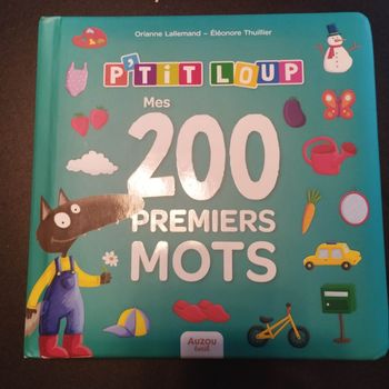 Livre enfant p'tit loup mes 200 premiers mots