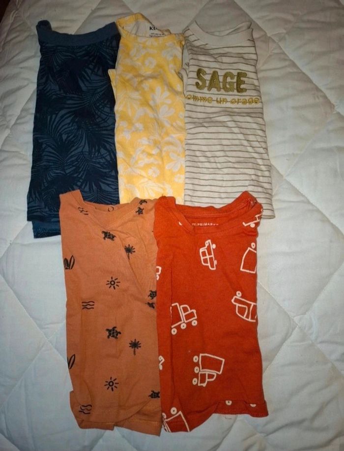 Lot T-shirt 9 mois garçon