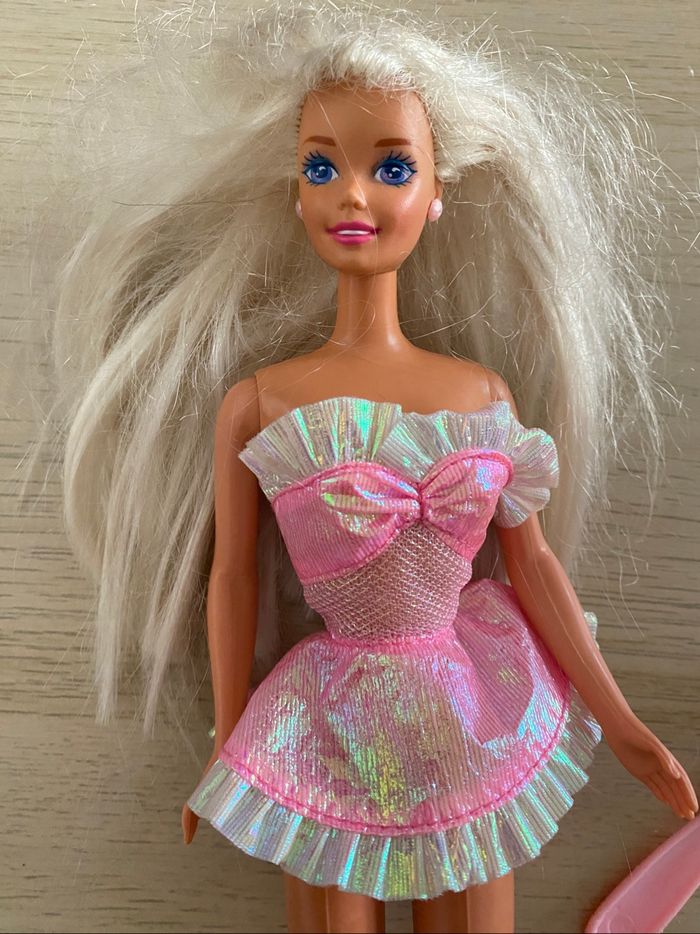 Barbie Mattel poupée 1995 rose pink foam n color - photo numéro 2