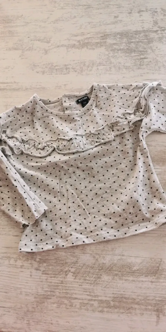 T-shirt manches longues - 12 mois - Kiabi