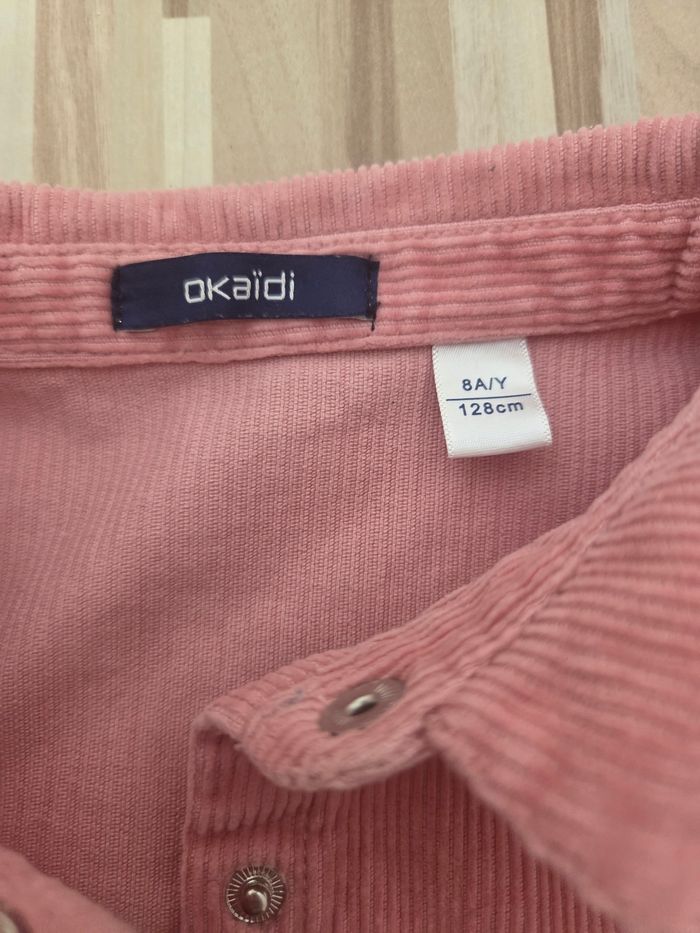 Chemise côtelée 8 ans fille okaidi - photo numéro 2