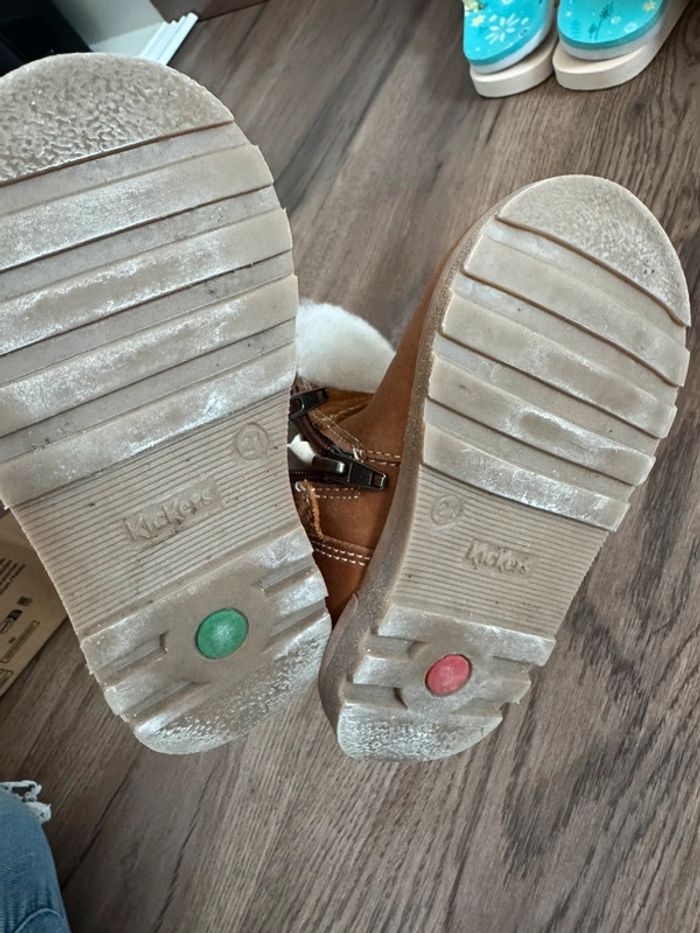 Bottines fourées cuir kickers 21 - photo numéro 7