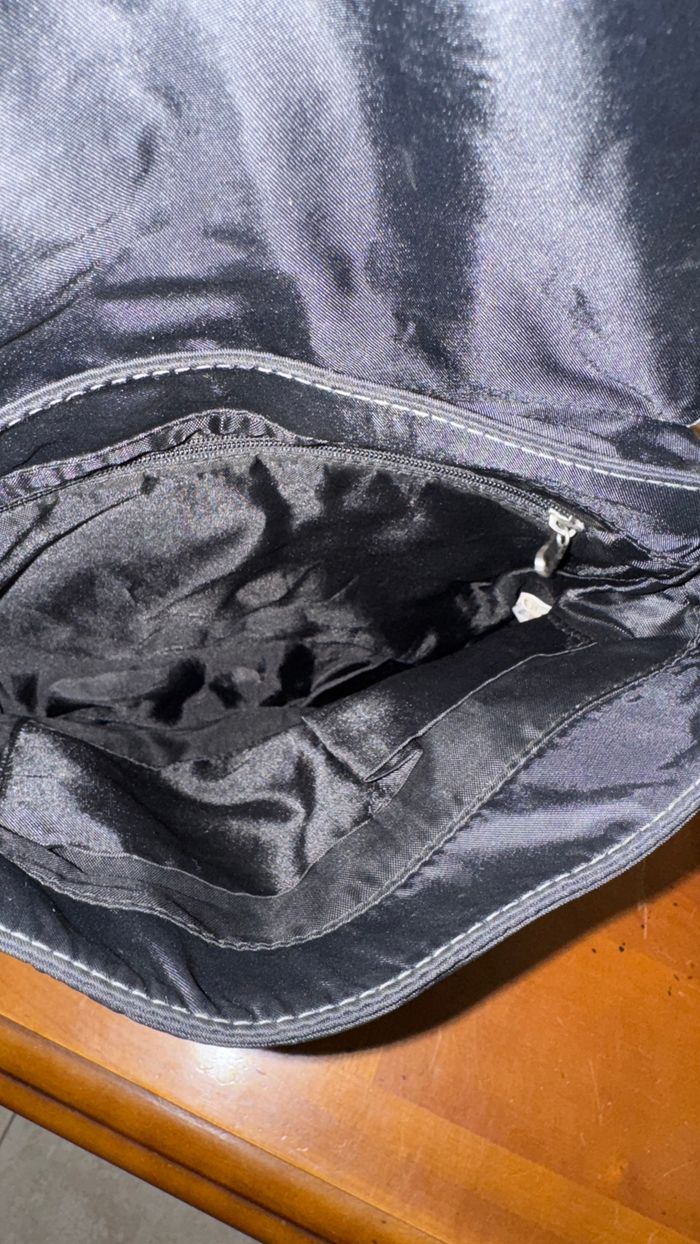 Sac noir en tissus - photo numéro 5