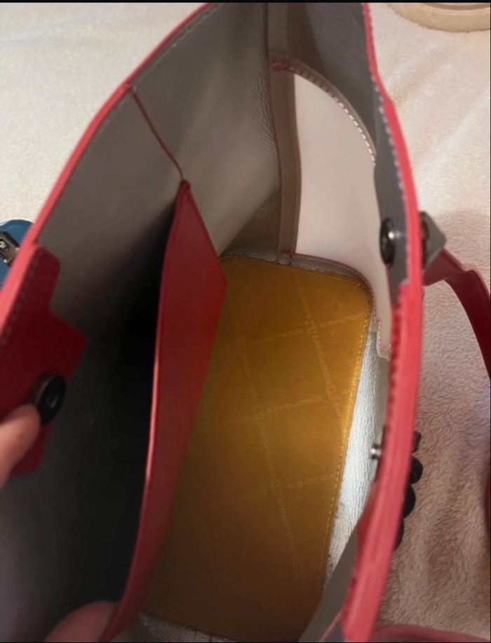 Sac à main rouge en très bon état - photo numéro 9