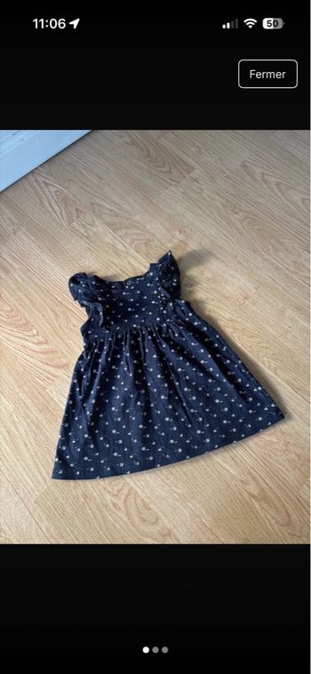 Robe d’été bleu kiabi fille taille 9 mois