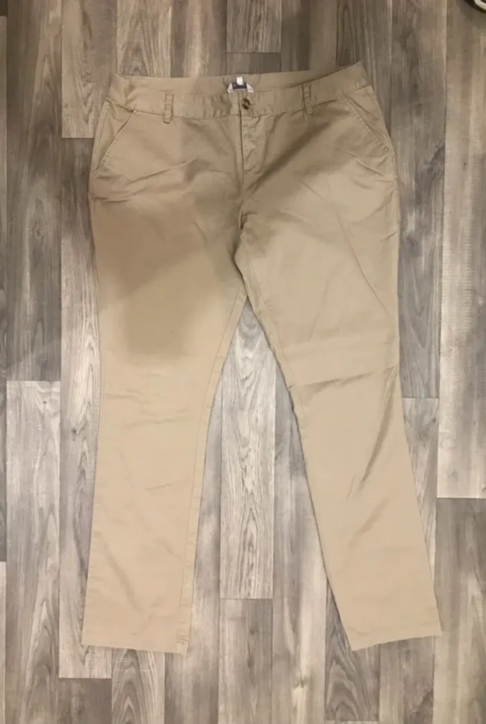 Pantalon femme été tex Woman taille base beige en tissu taille 44