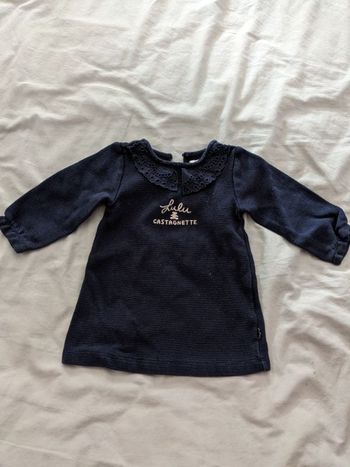 Robe courte lulu castagnette bleue