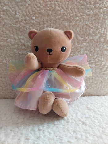 H&M - peluche ours tutu arc en ciel
