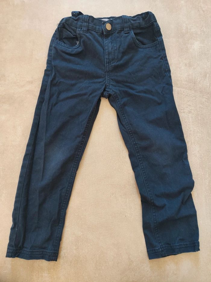 2 ensembles jogging t-shirt manches longues pantalon et polo marine taille 5 ans Zara c&a - photo numéro 2