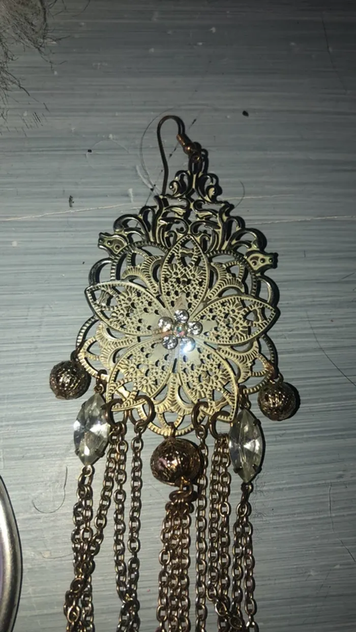 Boucles longues pendantes - photo numéro 3