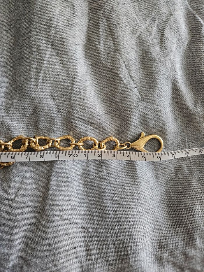 Sublime ceinture chaine dorée à cœurs Zara - photo numéro 7