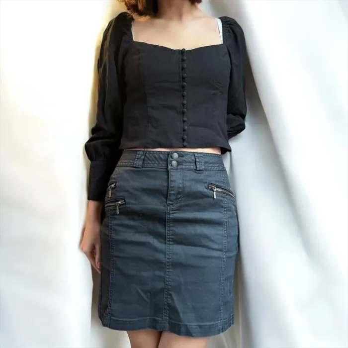 Jupe courte enduit Camaïeu