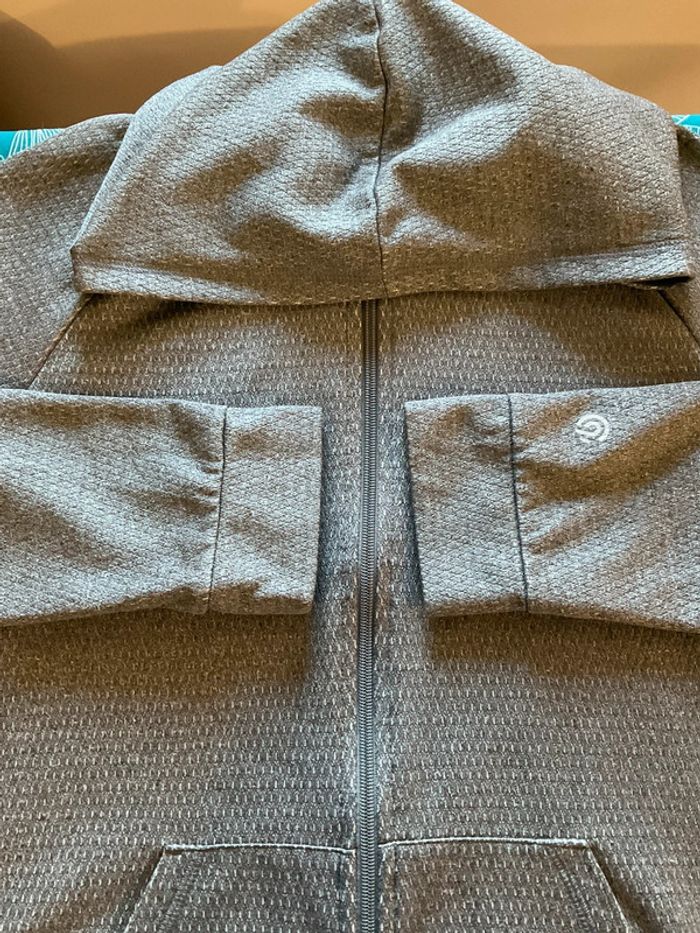 Sweat zippé à capuche C9 by Champion gris foncé taille 16/18 ans S adulte 208 - photo numéro 6