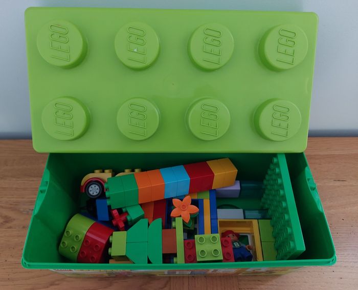 Boîte + blocs de constructions Lego Duplo - photo numéro 4