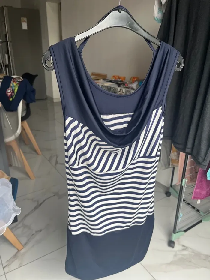 Robe légère été ancre marine - photo numéro 3