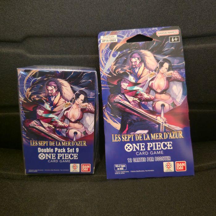 Lot 1 Bi-Pack + 1 Booster sous Blister OP-14 Les Sept de la Mer d'Azur Français