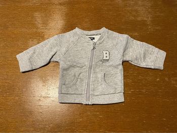 Gilet zippé gris b sport
