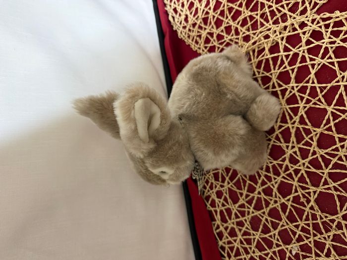 doudou lapin flo vichy marron - photo numéro 3