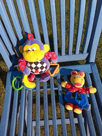 2 doudous singe souris