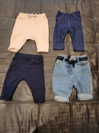 Lot de 4 pantalons et 2 salopettes