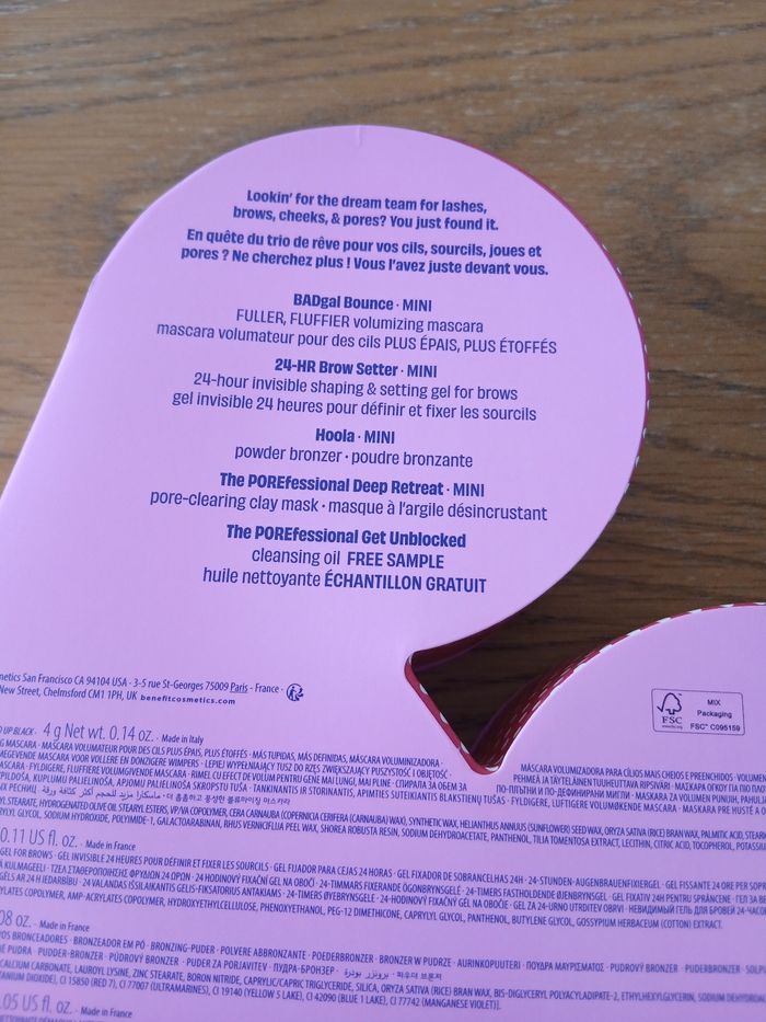 Coffret Benefit - photo numéro 4