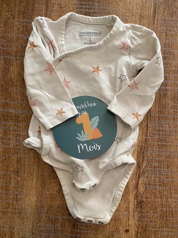 Body cache coeur manches longues 1 mois Orchestra