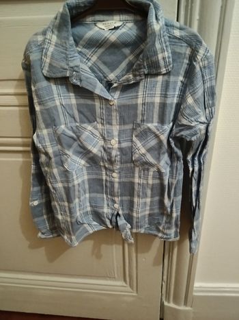 Chemise Primark bleu et blanc
