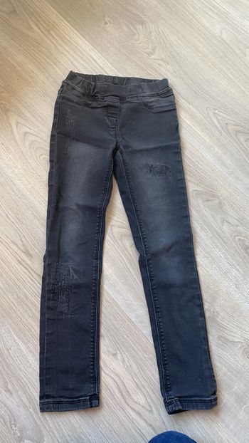 Jean skinny gris foncé TAO 8 ans