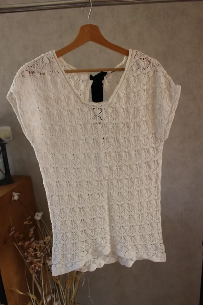 👕 Longue tunique, crochetée, mim 📌