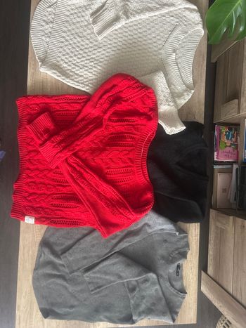 lot 4 pull femme taille m