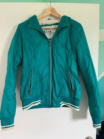 Veste Fluffy Turquoise