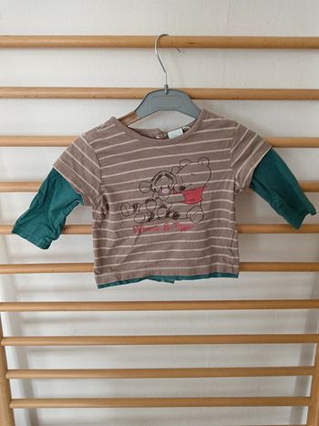 T-shirt manche longue disney winnie l'ourson