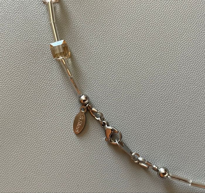 Collier perles cubiques - photo numéro 4