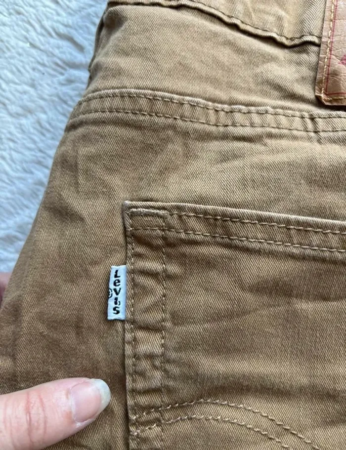 Jean pantalon Levi’s 502 beige camel homme L/44 W34 L30 Slim Tapered - photo numéro 3