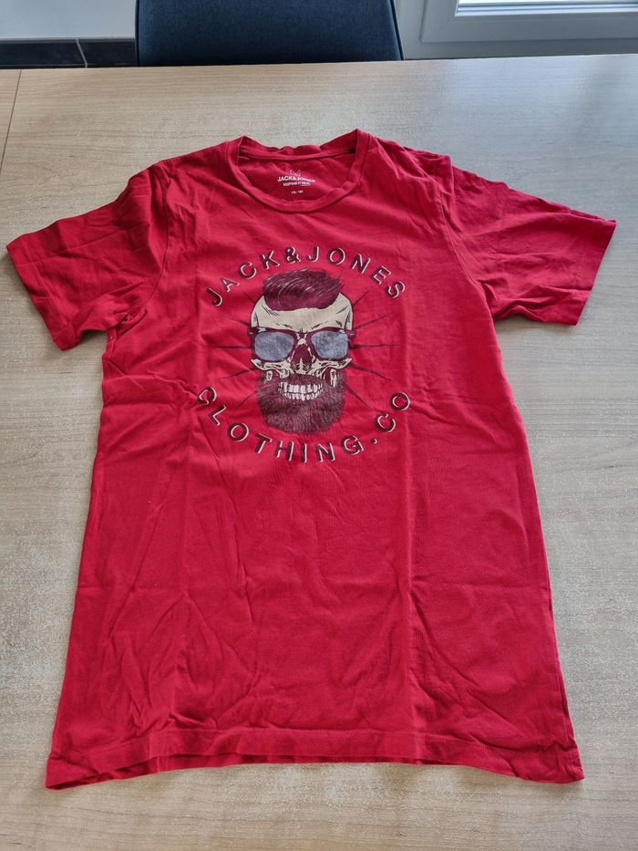 Tee-shirt rouge  jack et jones