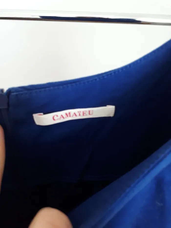 Robe patineuse taille 42 Camaïeu (bleu roi) - photo numéro 4