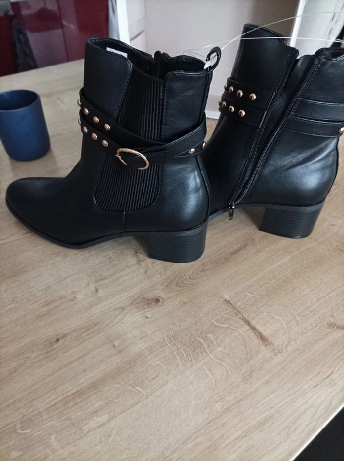 Bottines talon carré - photo numéro 5