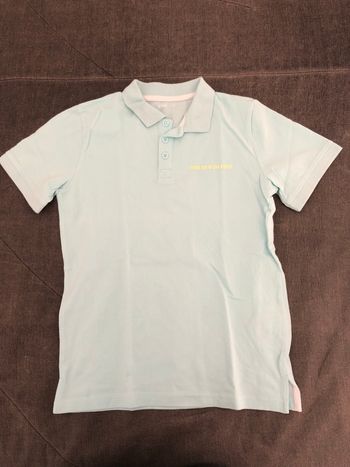 Polo t.shirt bleu clair 12ans