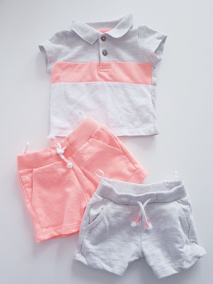 Baby Club - Ensemble polo + 2 shorts