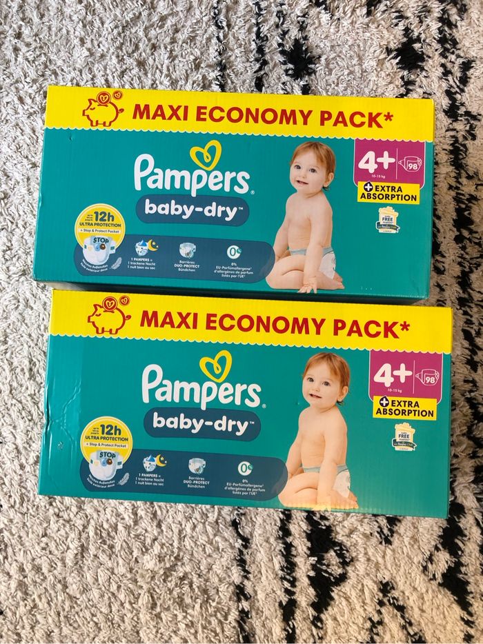 Pampers babydry T4+ _ Lot de 2