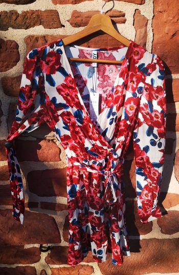 Robe courte manches longues JDY fleurie
