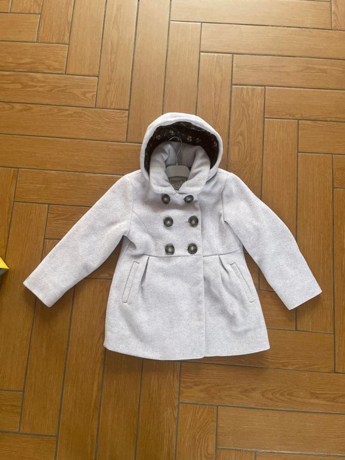 Manteau gris clair 5/6 ans