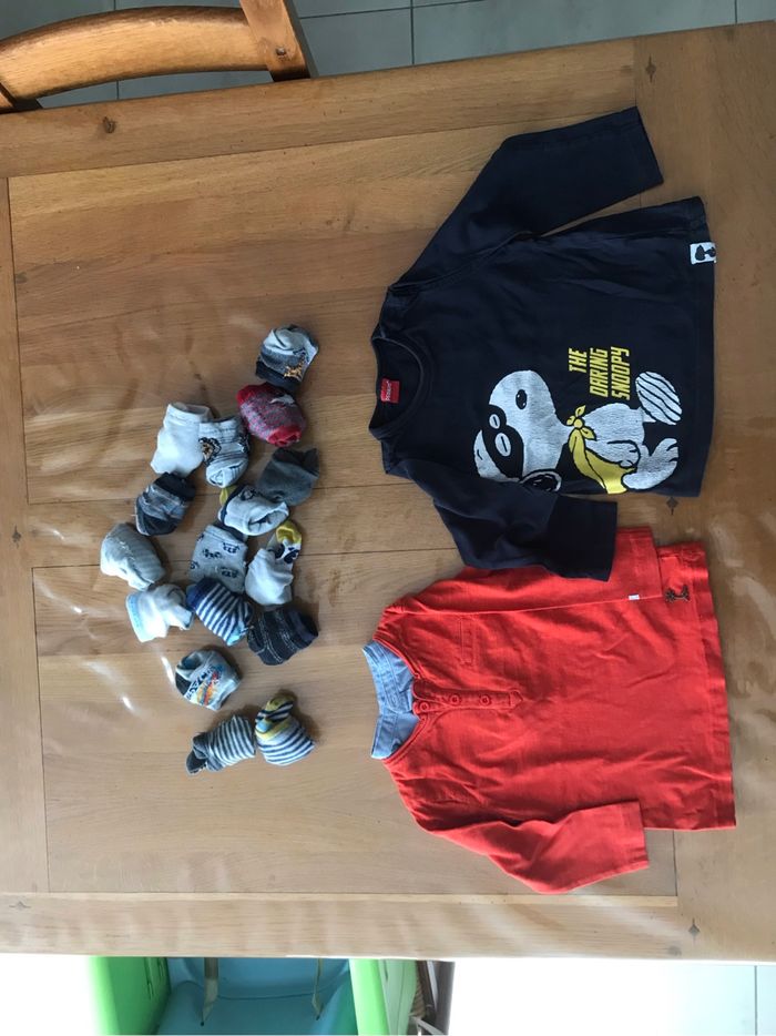 Lot de 2 polos manches longues 2 ans