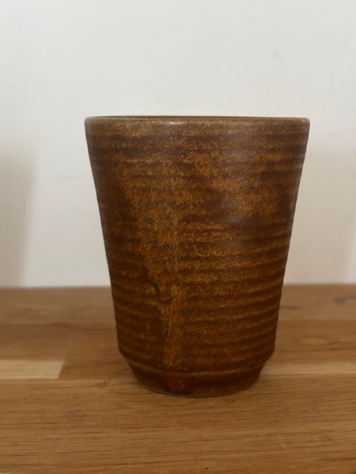 Vintage lot de 4 gobelets en grès - photo numéro 3