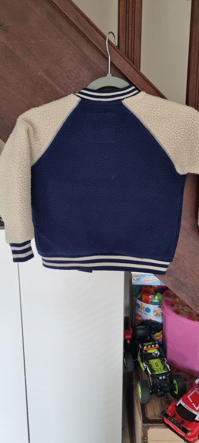 Blouson style teddy bicolore - photo numéro 2