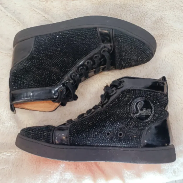 Baskets noires - Christian Louboutin - 41 - vintage - photo numéro 2