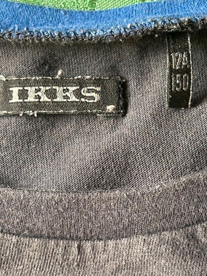 T-shirt marine 8-9 ans garçon IKKS - photo numéro 2