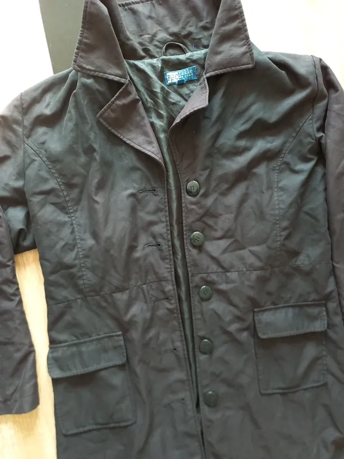 Manteau long noir L/XL - photo numéro 12