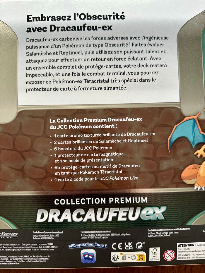 Pokemon Coffret Premium Dracaufeu EX - photo numéro 3